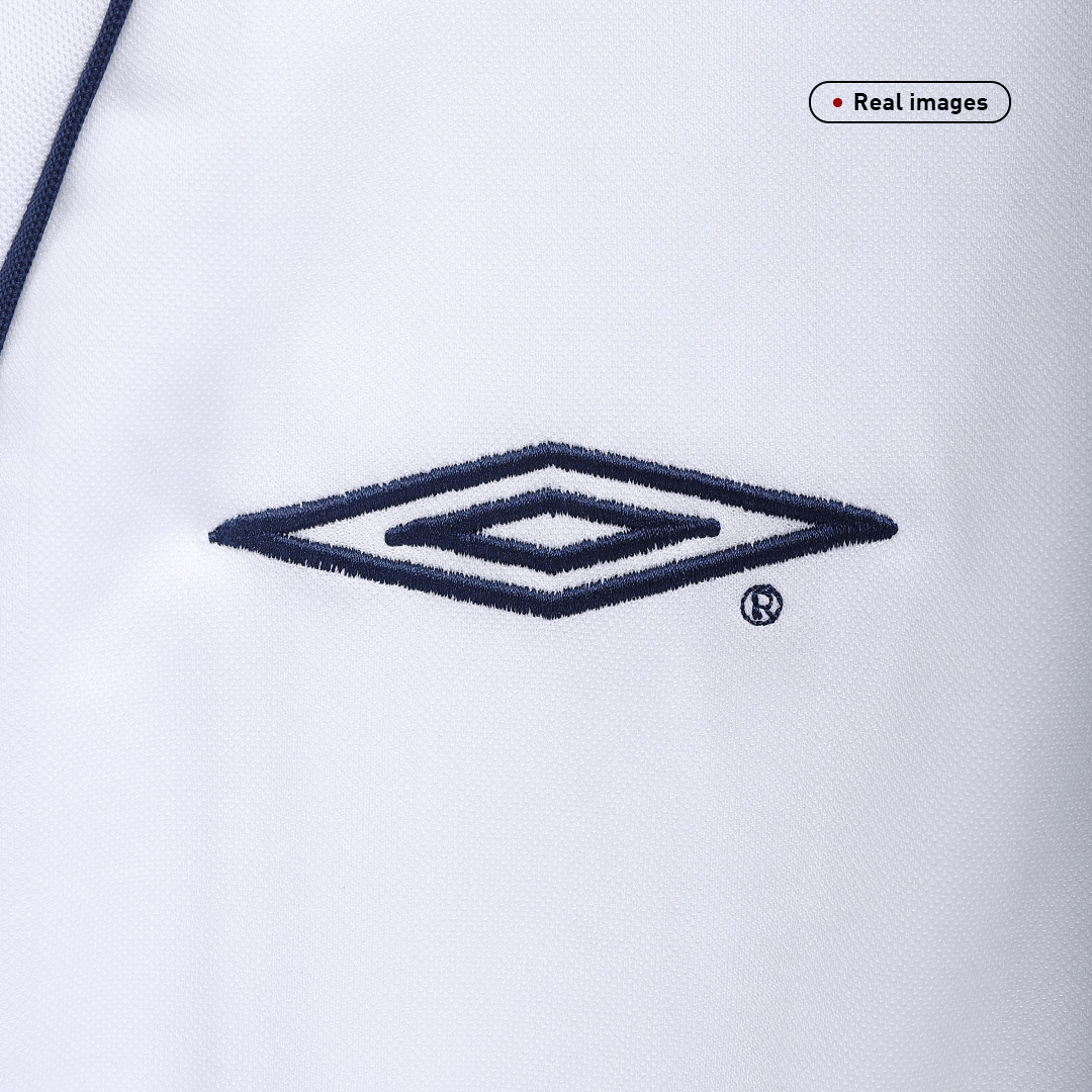 2002 England Home White Retro Jerseys Shirt