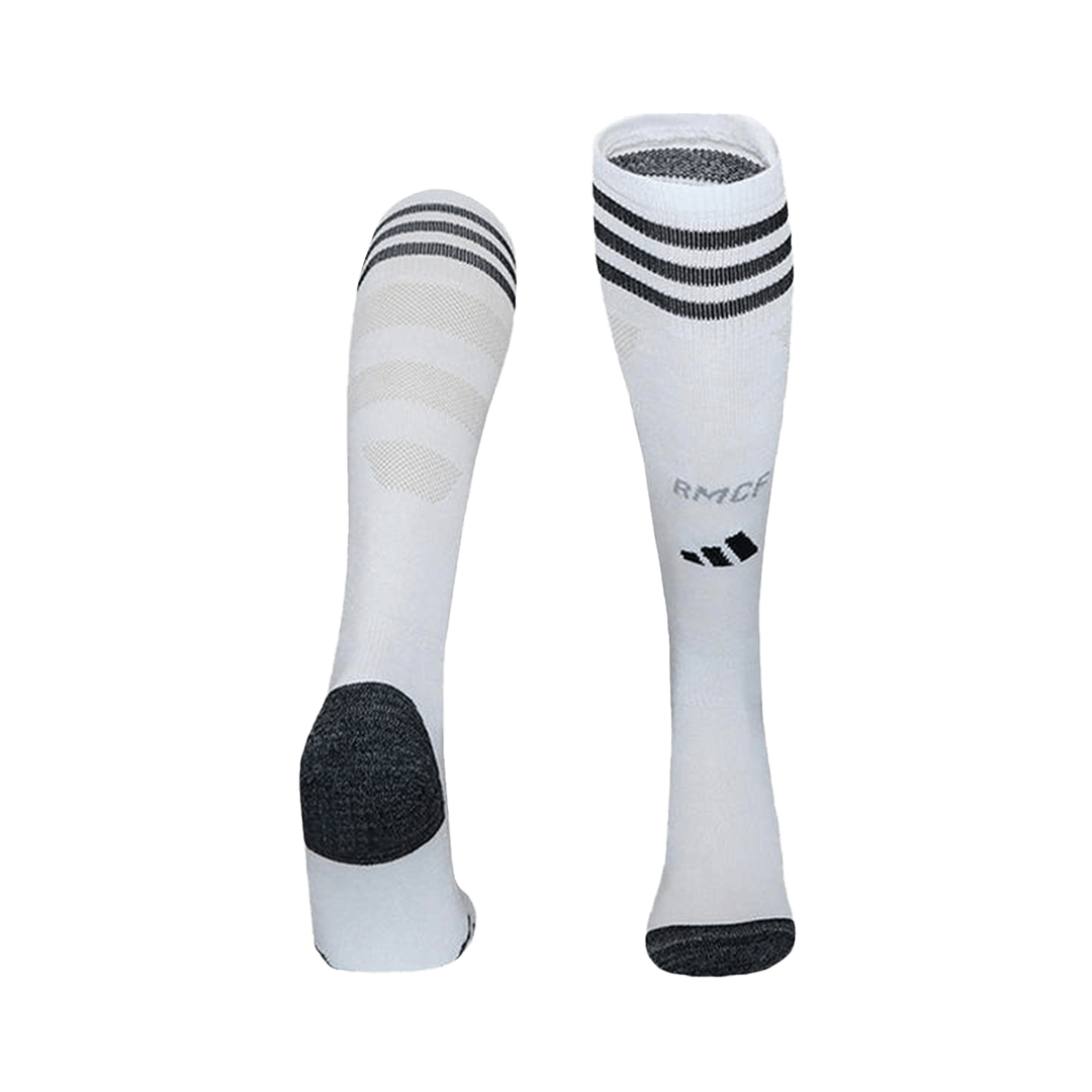 Kid's 25/26 Real Madrid Home Socks White