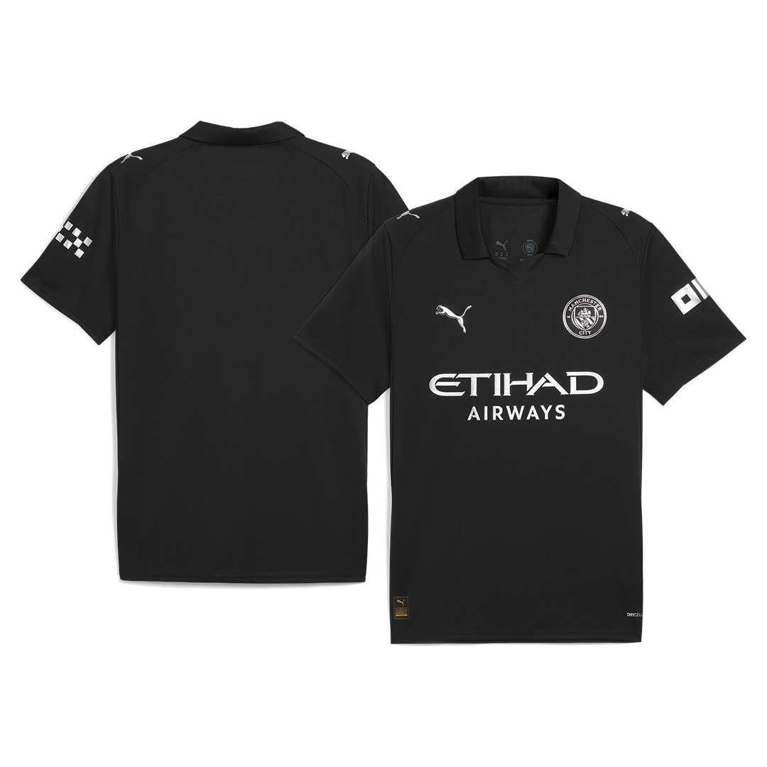 Manchester City Away Soccer Jersey 2025/26 Black