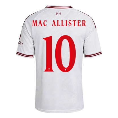 MAC ALLISTER #10 Liverpool Away Soccer Jersey 2026/27 White - UCL