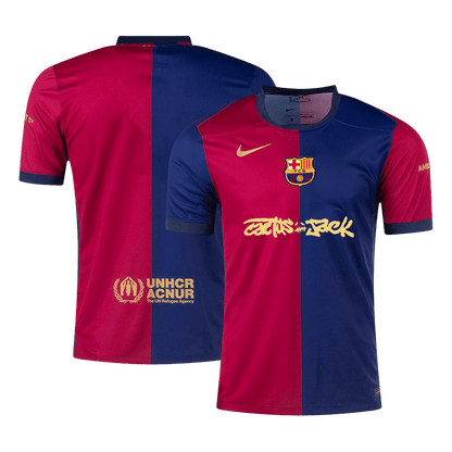Barcelona X Travis Scott Home Soccer Jersey 2024/25 Red&Blue