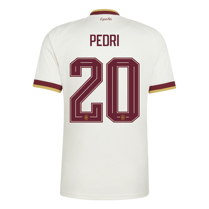 PEDRI #20 Spain Away Soccer Jersey World Cup 2026 White