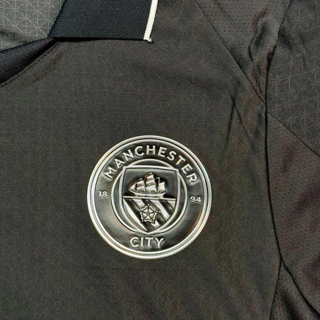 Authentic HAALAND #9 Manchester City Away Soccer Jersey 2025/26 Black