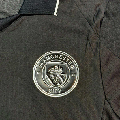 Authentic HAALAND #9 Manchester City Away Soccer Jersey 2025/26 Black