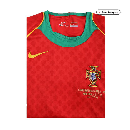 Retro 2004 Portugal Home Soccer Jersey -Euro Final