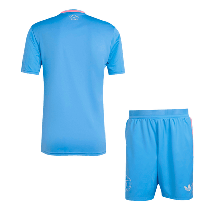 Inter Miami Third away Soccer Jersey Kit(Jersey+Shorts) 2025 Blue