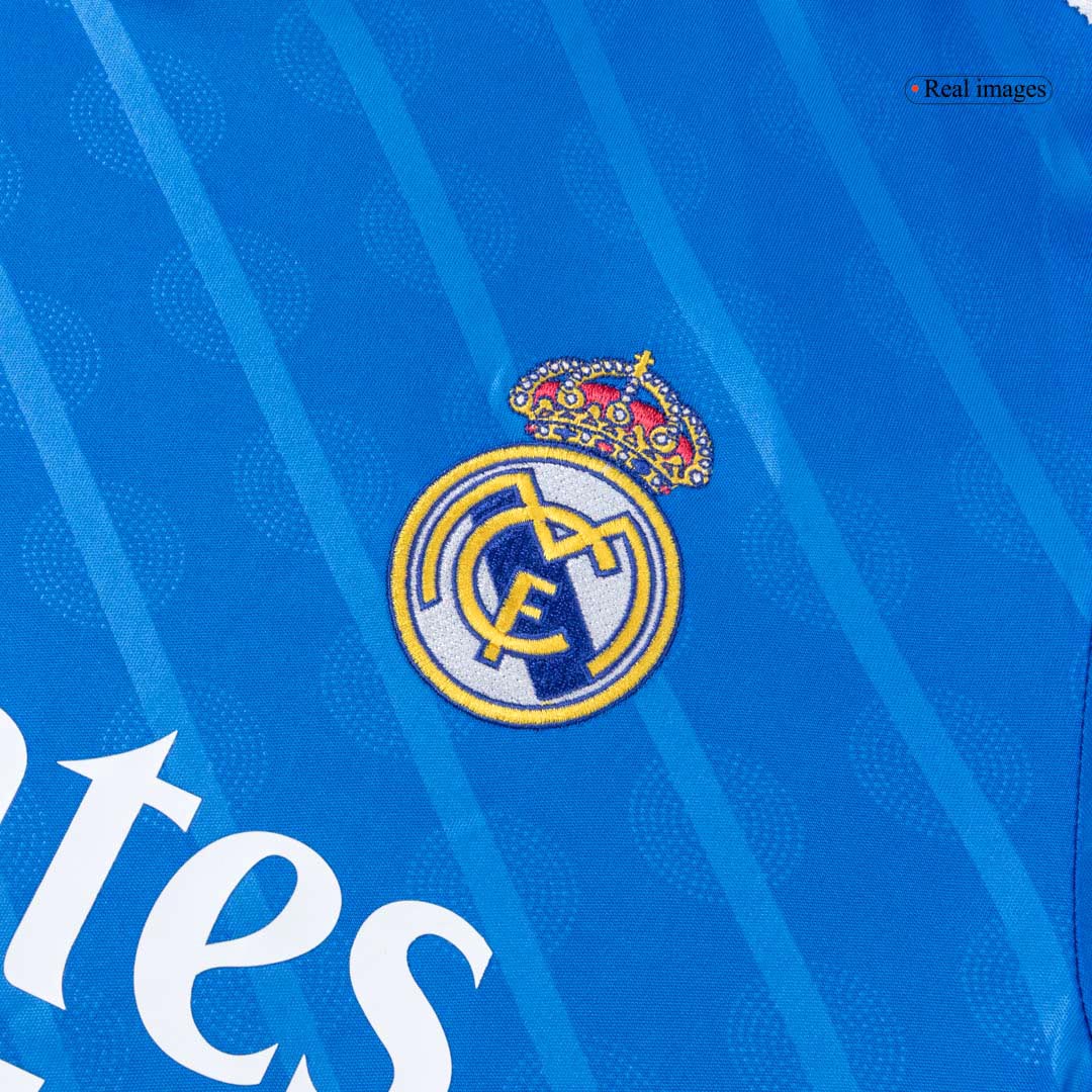 Real Madrid Third Away Long Sleeve Soccer Jersey 2025/26 Blue