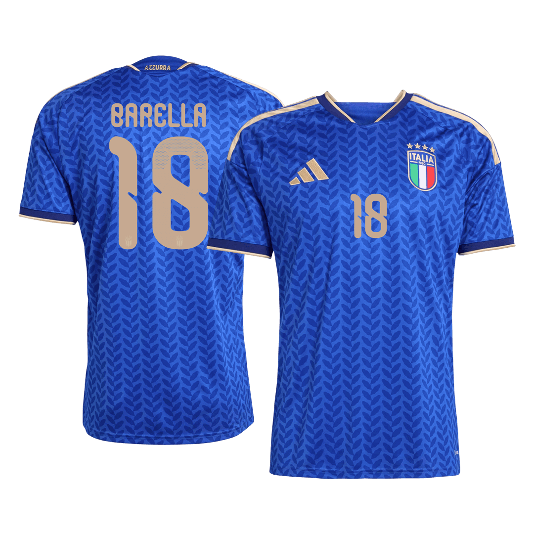BARELLA #18 Italy Home Soccer Jersey 2026