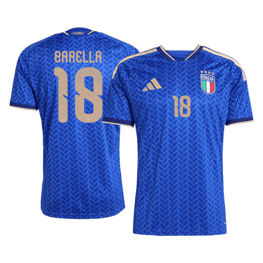BARELLA #18 Italy Home Soccer Jersey 2026