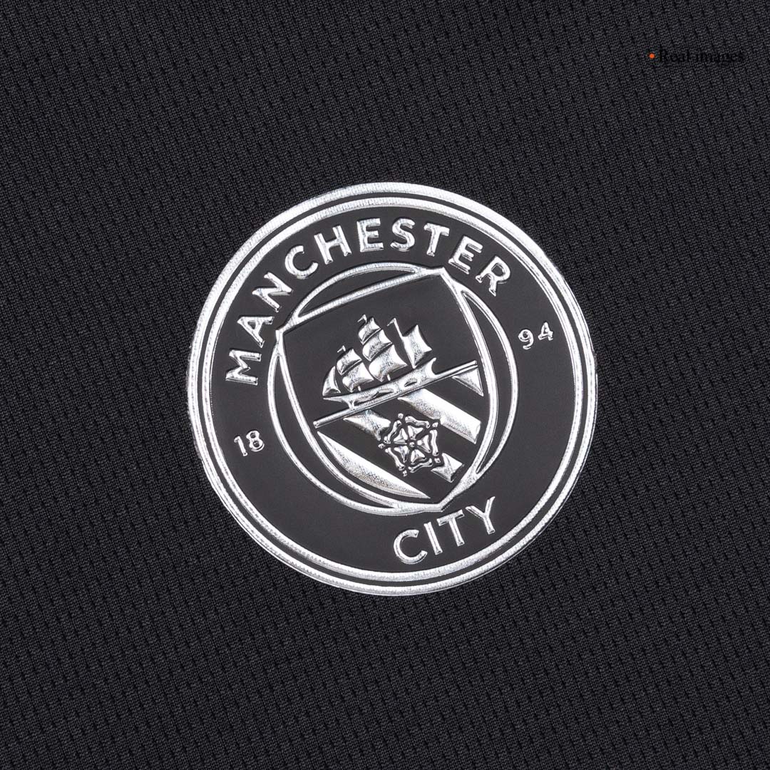 Women's Manchester City Away Soccer Jersey 25/26 Black