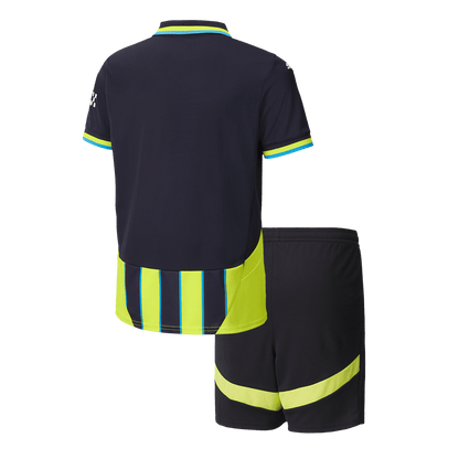 Kid's Manchester City Away Football Shirt Kit(Shirt+Shorts) 2024/25 Football Kit UK