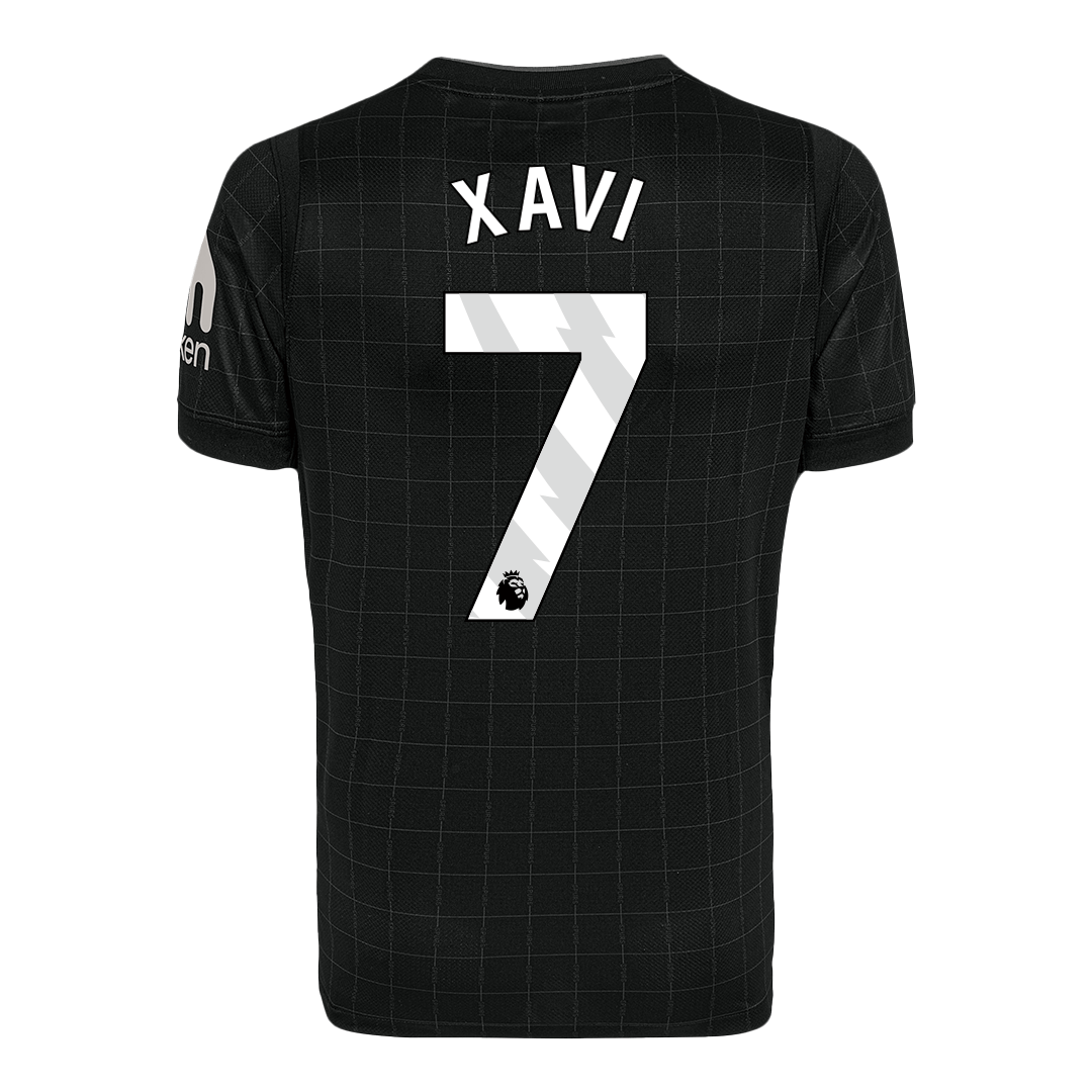 XAVI #7 Tottenham Hotspur Away Soccer Jersey 2025/26 Black