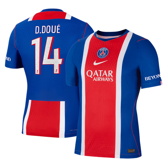 Authentic D. DOUÉ #14 PSG Home Soccer Jersey 2026/27