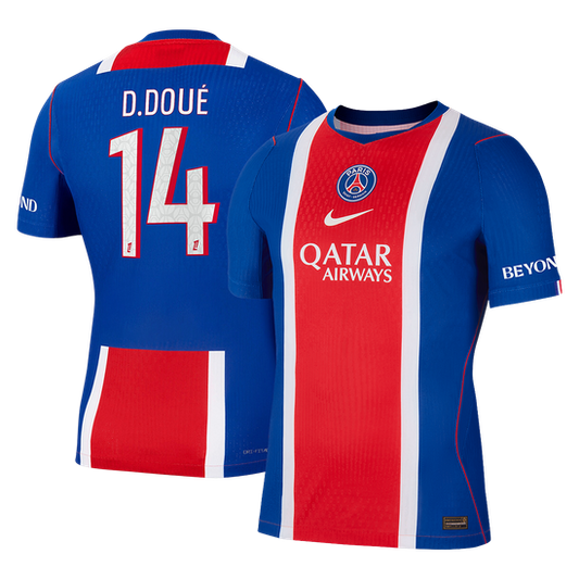 Authentic D. DOUÉ #14 PSG Home Soccer Jersey 2026/27
