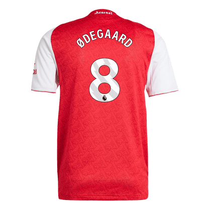 Authentic ØDEGAARD #8 Arsenal Home Soccer Jersey 2025/26 Red