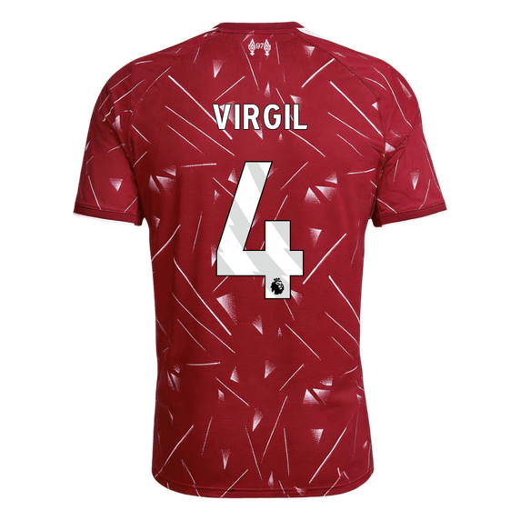 VIRGIL #4 Liverpool Home Soccer Jersey 26/27 Red
