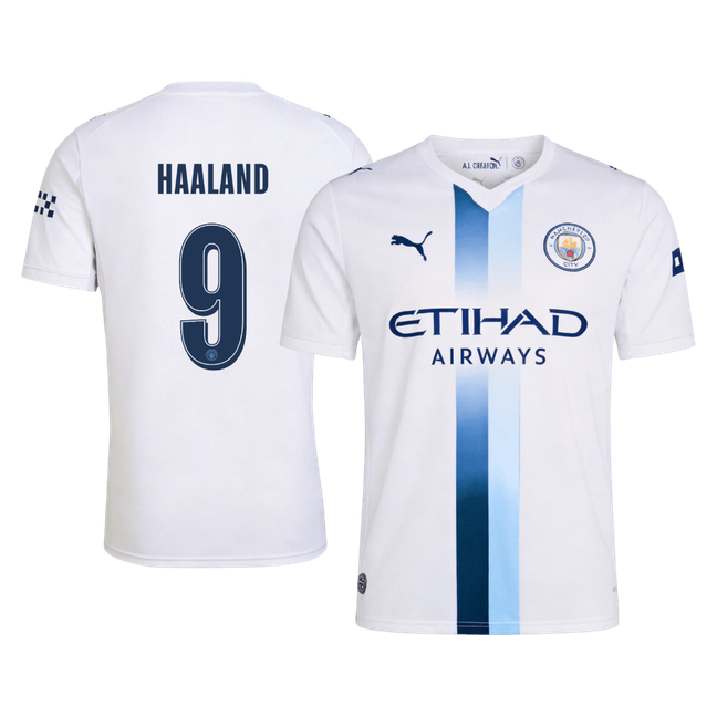 HAALAND #9 Manchester City Third Soccer Jersey 2026/27 White - UCL