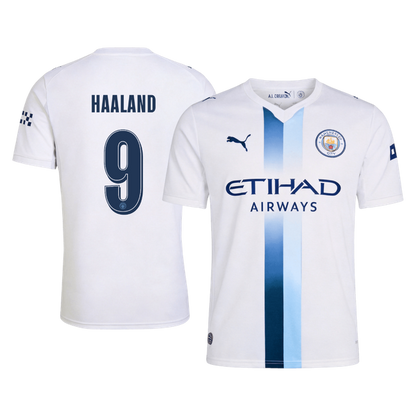 HAALAND #9 Manchester City Third Soccer Jersey 2026/27 White - UCL