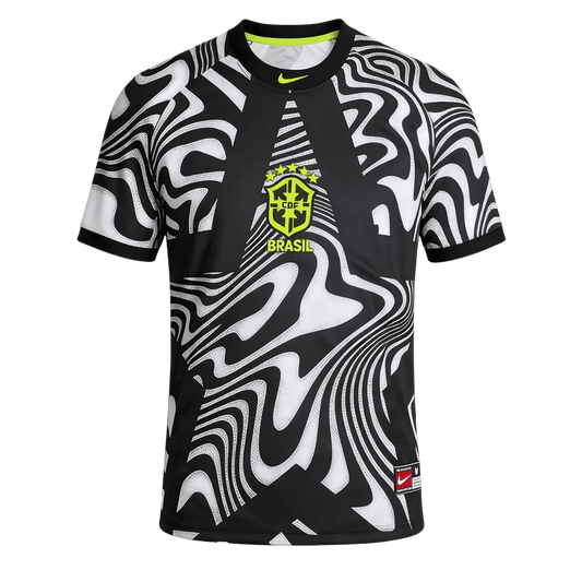 Brazil Hollywood Keepers Soccer Jersey World Cup 2026 Black &White