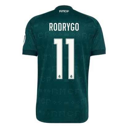 RODRYGO #11 Real Madrid Away Soccer Jersey 2026/27 Green