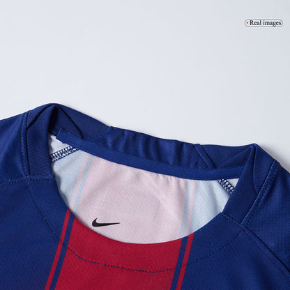 F.DE JONG #21 Barcelona Home Soccer Jersey 2025/26 Red&Blue