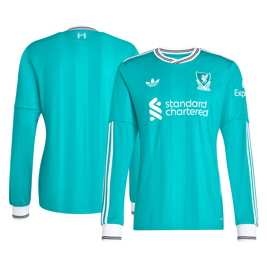 Liverpool Third Away Long Sleeve Soccer Jersey 2025/26
