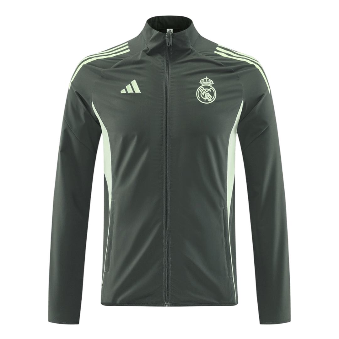 25/26 Real Madrid Training Tracksuit Jacket Green