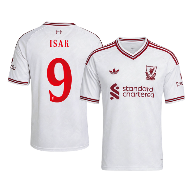 ISAK #9 Liverpool Away Soccer Jersey 2026/27 White - UCL