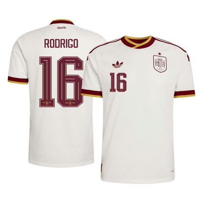 Authentic RODRIGO #16 Spain Away Soccer Jersey 2026