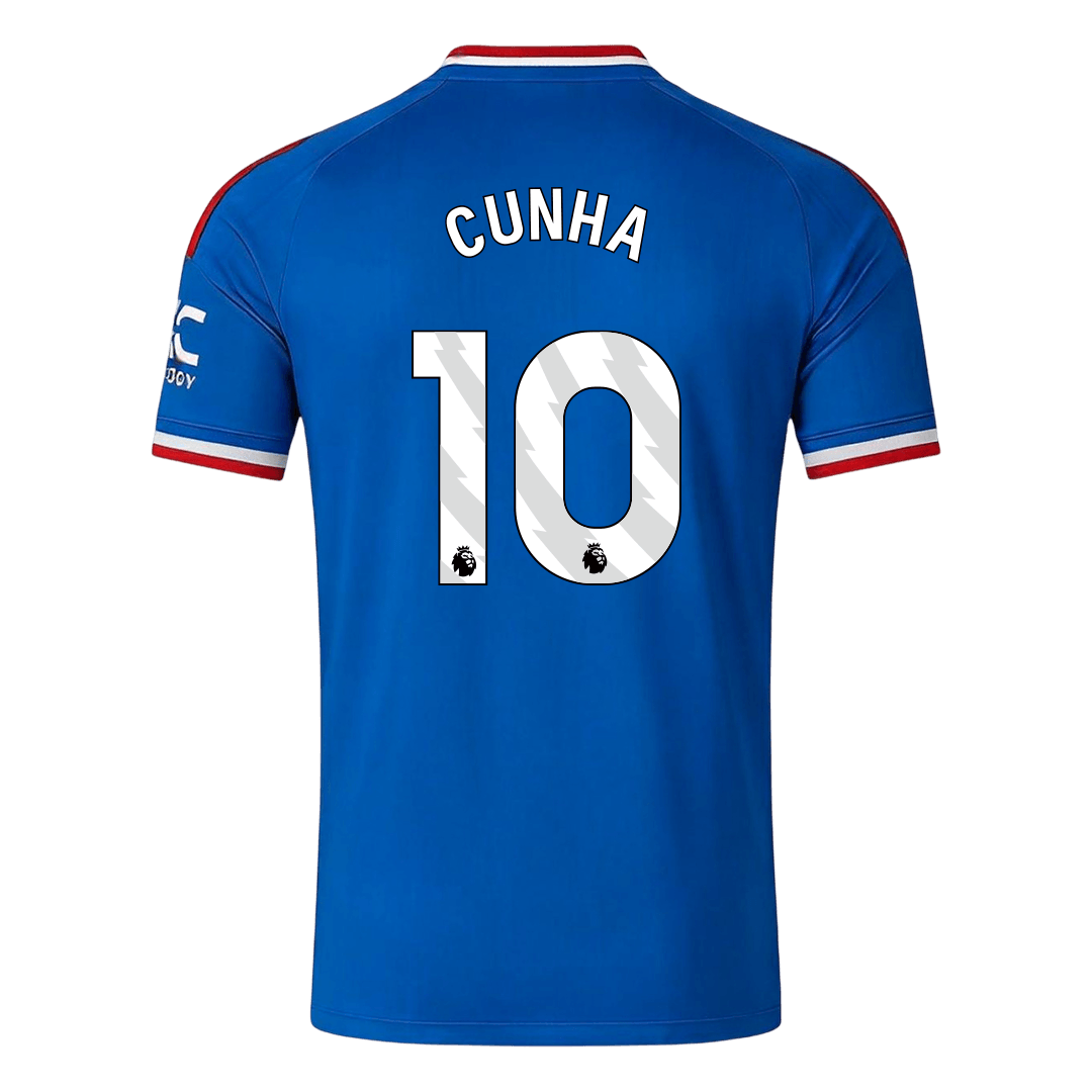 CUNHA #10 Manchester United Away Soccer Jersey 2026/27 Blue
