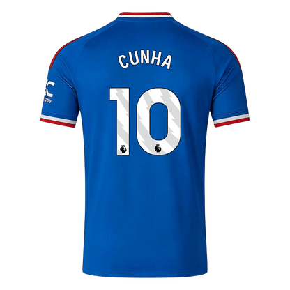 CUNHA #10 Manchester United Away Soccer Jersey 2026/27 Blue