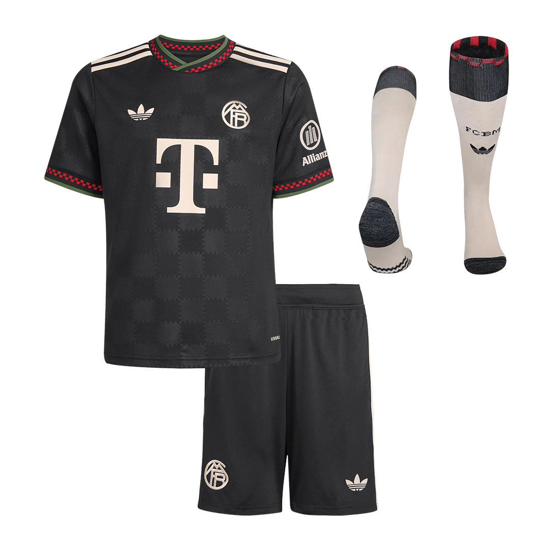 Kid's Bayern Munich Third Away Soccer Jersey Kit(Jersey+Shorts+Socks) 2025/26