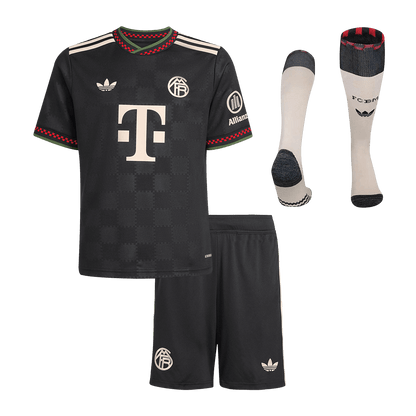 Kid's Bayern Munich Third Away Soccer Jersey Kit(Jersey+Shorts+Socks) 2025/26