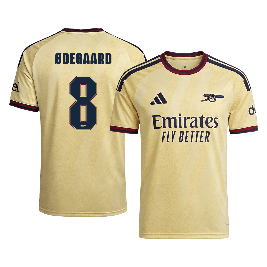 ØDEGAARD #8 Arsenal Third Soccer Jersey 2026/27 Yellow - UCL
