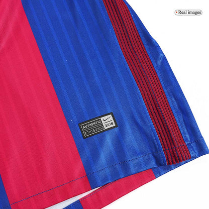 MESSI #10 Retro 2016/17 Barcelona Home Soccer Jersey Red&Blue