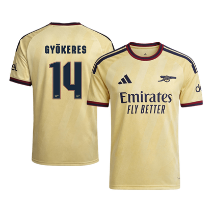 GYÖKERES #14 Arsenal Third Soccer Jersey 2026/27 Yellow - UCL