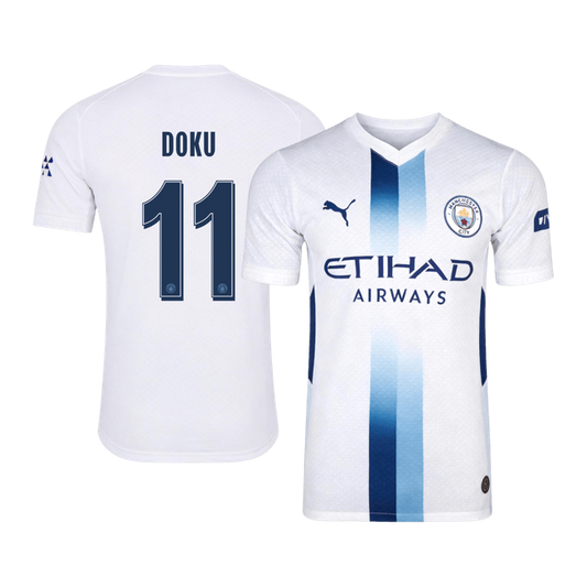 Player Version DOKU #11 Manchester City Third Away Football Jersey 2026/27