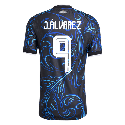 Authentic J. ÁLVAREZ #9 Argentina Away Soccer Jersey 2026