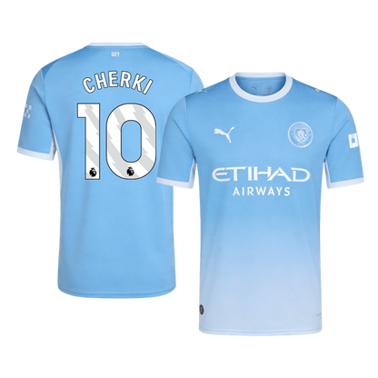 CHERKI #10 Manchester City Home Soccer Jersey 26/27 Blue
