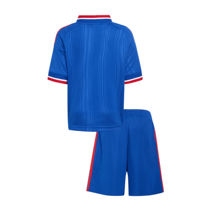 Kids Manchester United Away Soccer Jersey Kit (Jersey+Shorts) 2026/27 Blue