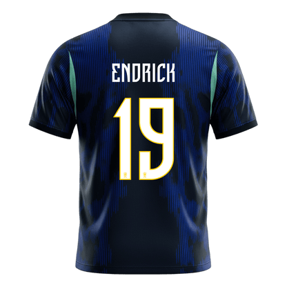ENDRICK #19 Brazil Away Soccer Jersey World Cup 2026 Navy