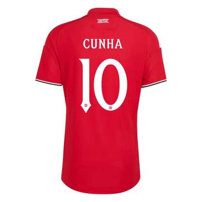 Authentic CUNHA #10 Manchester United Home Soccer Jersey 2026/27
