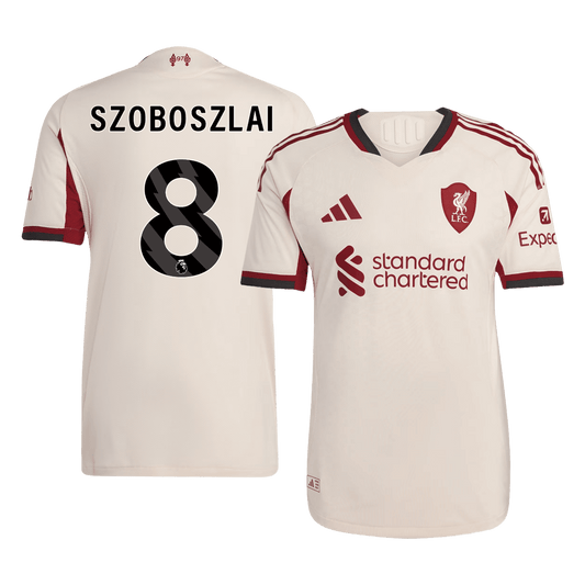 Authentic SZOBOSZLAI #8 Liverpool Away Soccer Jersey 2025/26