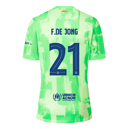 F.DE JONG #21 Barcelona Third Away Soccer Jersey 2024/25 - UCL