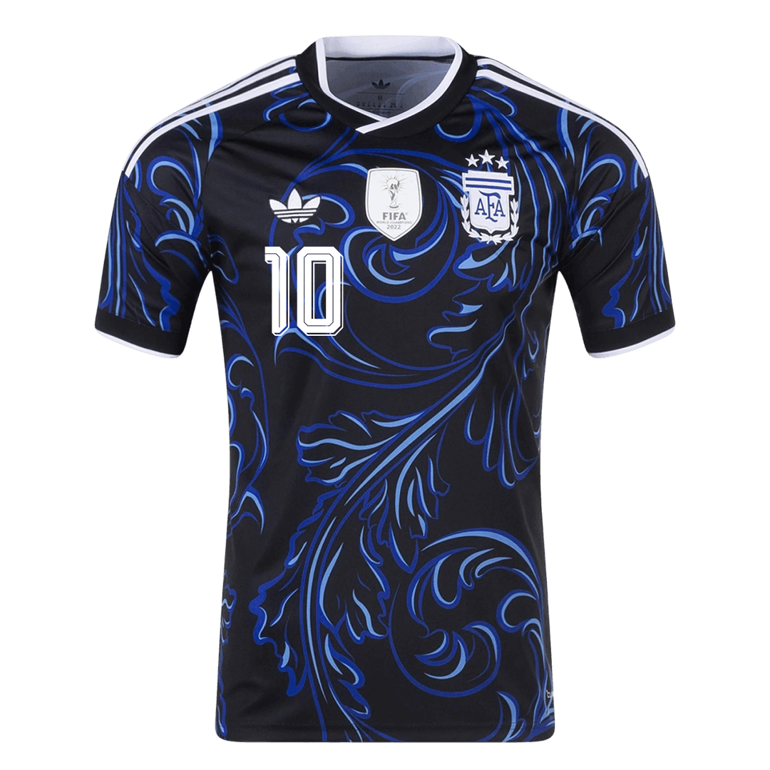 MESSI #10 Argentina Away Soccer Jersey World Cup 2026 Black