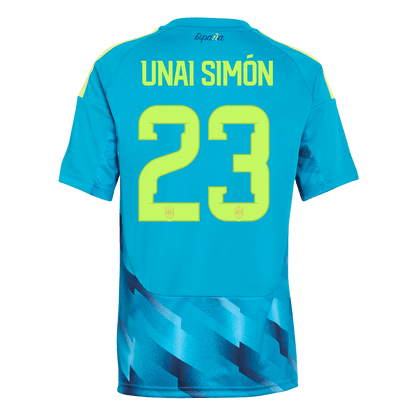 UNAI SIMÓN #23 Spain Goalkeeper Soccer Jersey World Cup 2026 Blue