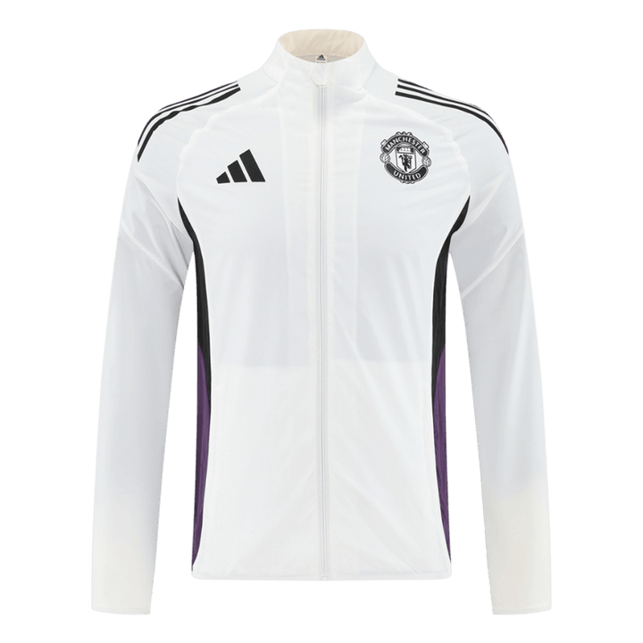 25/26 Manchester United Windbreaker Jacket White