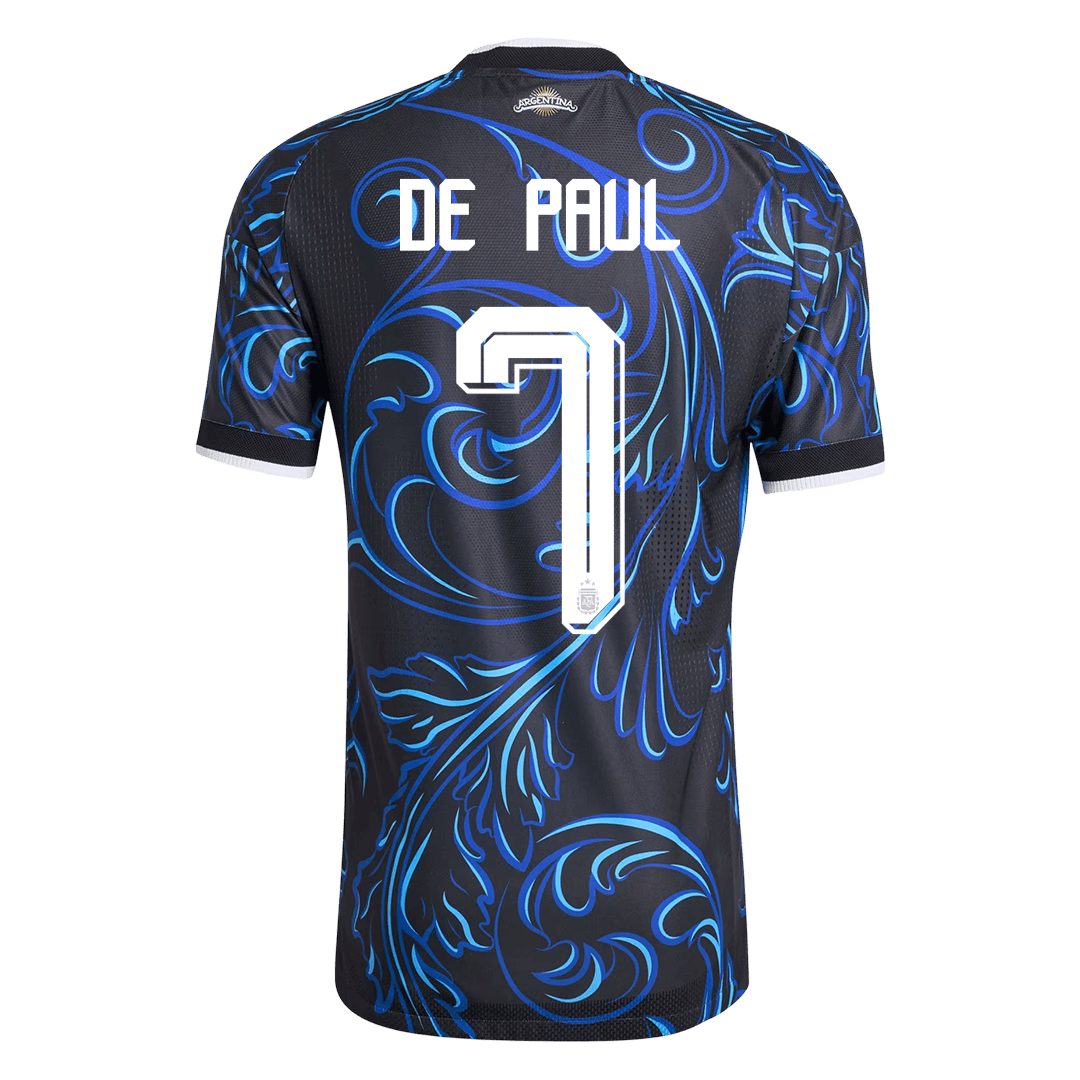 Authentic DE PAUL #7 Argentina Away Soccer Jersey 2026