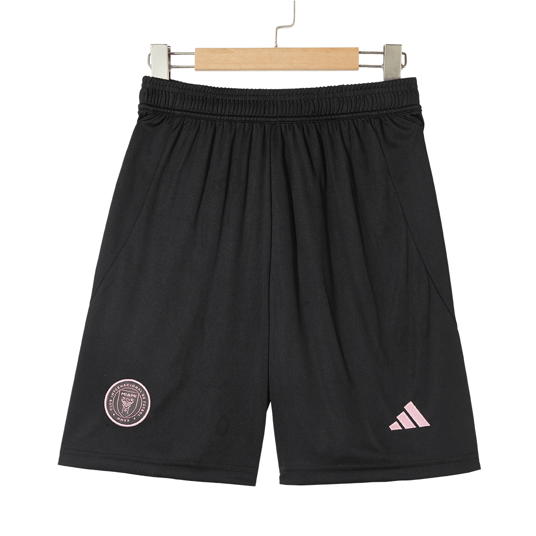 Inter Miami Away Soccer Jersey Kit(Jersey+Shorts) 2025 Black&Gray
