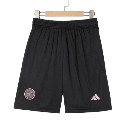 Inter Miami Away Soccer Jersey Kit(Jersey+Shorts) 2025 Black&Gray